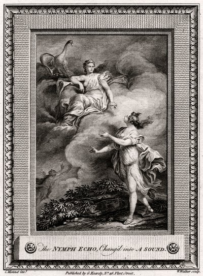ニンフ・エコー、チャンド・イン・ア・サウンド、1774 作： W. Walker