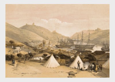 バラクラヴァ、海の方を見る」1855年 作： W Walton