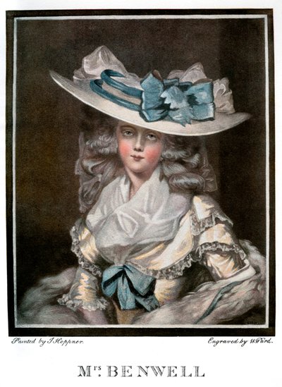 メアリーベンウェルの肖像、c1785、1901 作： W Ward