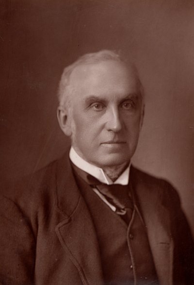 「チャールズ・ラッセル（1832～1900） イギリスの弁護士。1894年からイングランド最高裁長官（woodburytype） 作： W. and D. (after) Downey