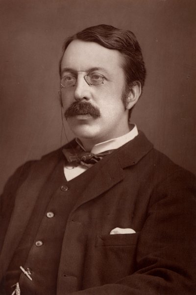 「チャールズ・ヴィリアーズ・スタンフォード（1852-1924）ダブリン生まれのアイルランド人作曲家、音楽教育者。(ウッドベリータイプ) 作： W. and D. (after) Downey
