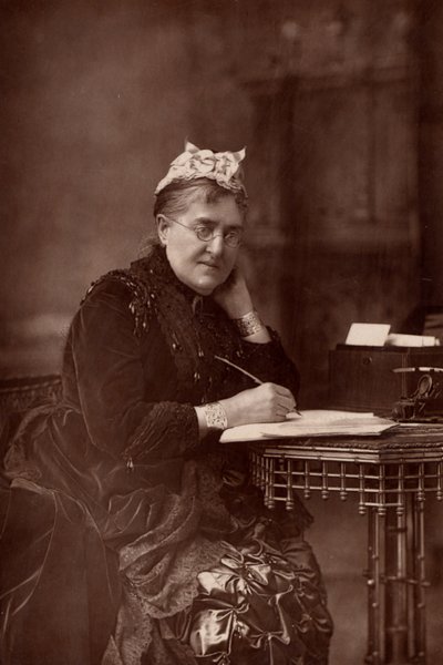 「エリザベス・リン・リントン（1822-1898）イギリスの小説家、作家、ジャーナリスト、女性の権利の擁護者。(ウッドベリータイプ) 作： W. and D. (after) Downey