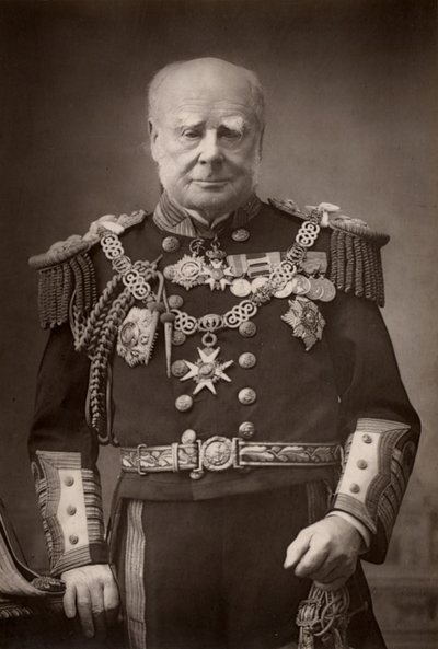 「ヘンリー・ケッペル（1809-1904）イギリスの提督、廷臣。(ウッドベリータイプ) 作： W. and D. (after) Downey