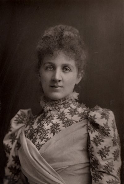 「ライザ・レーマン（Elizabetta Nina Mary Frederika Lehmann - 1862-1918） 英国のソプラノ歌手、作曲家。(ウッドベリータイプ) 作： W. and D. (after) Downey