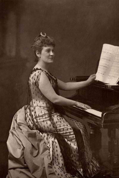 "マダム・ノルディカ（リリアン・ノートン）（1857-1914）アメリカのソプラノ歌手。(ウッドベリー・タイプ) 作： W. and D. (after) Downey