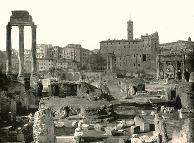 フォーラムの概観、イタリア、ローマ、1895年。 作： W and S Ltd
