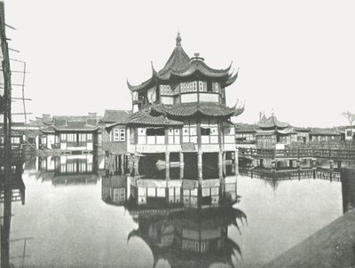 パブリックティーガーデンの1つ、中国、上海、1895年。 作： W and S Ltd