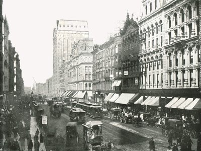 ステートストリート、シカゴ、アメリカ合衆国、1895年。 作： W and S Ltd