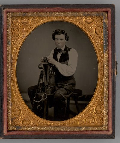 無題 エドワード・フランス、馬具職人、1860年 作： Wade P. Canal