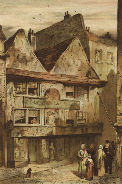 ネルグウィンの家、ドルリーレーン、ストランド（クロモリト） 作： Waldo Sargeant