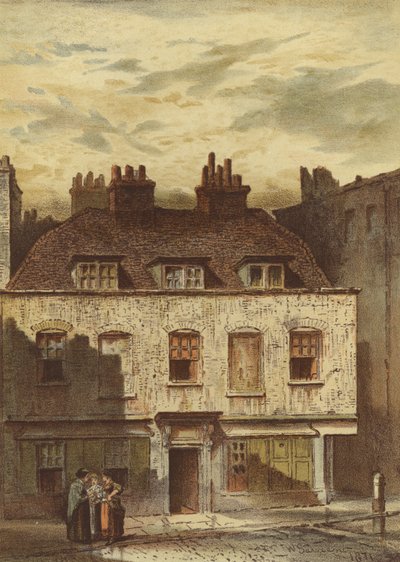 Old Houses、Dyott Street、Bloomsbury（chromolitho） 作： Waldo Sargeant