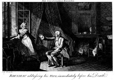 Jean Jacques Rousseau 1712-1778、フランス啓蒙主義の哲学者、教育家 作： Walker