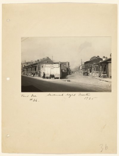 サバンナ・ニグロ・クォーター 作： Walker Evans