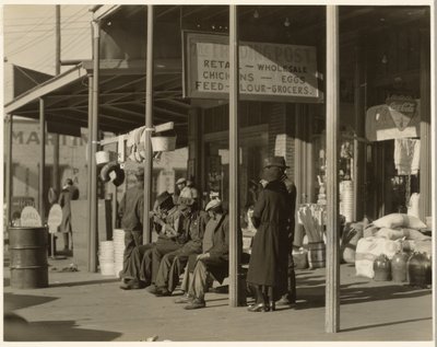 歩道の風景（アラバマ州セルマ 作： Walker Evans