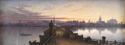 船橋からのケルン、1890 作： Waller Hugh Paton