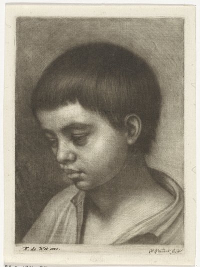 少年の頭、左側 作： Wallerant Vaillant