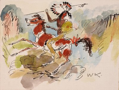 Indianer zu Pferd 作： ウォルト・クーン