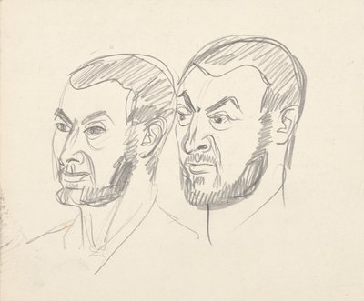 2 つの肖像研究 作： Walter Barwig