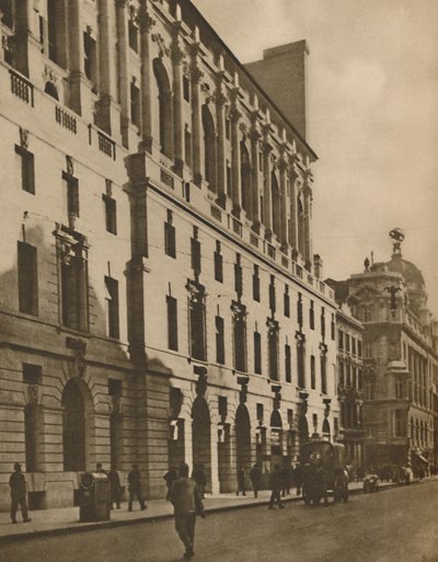 ムーアゲートストリート、c1935のニューロンドンの建物の代表。 作： Walter Benington