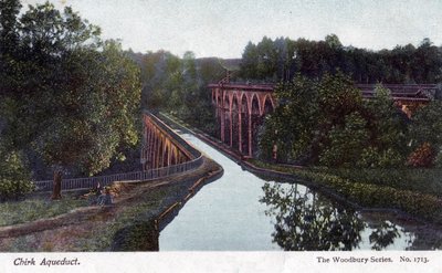 チャーク水路（ウェールズ、レックサム、チャーク）、1905年 作： Walter Bentley Woodbury