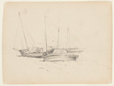 海岸の漁船 作： Walter Clark