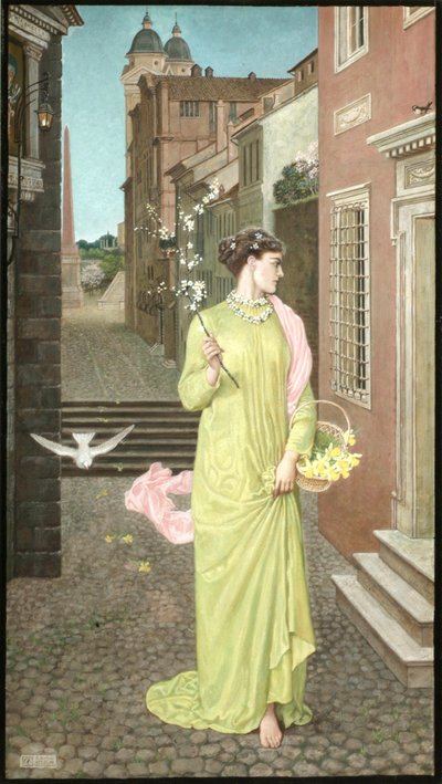 春の使者 作： Walter Crane