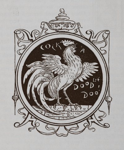 おんどりの鳴き声。 作： Walter Crane