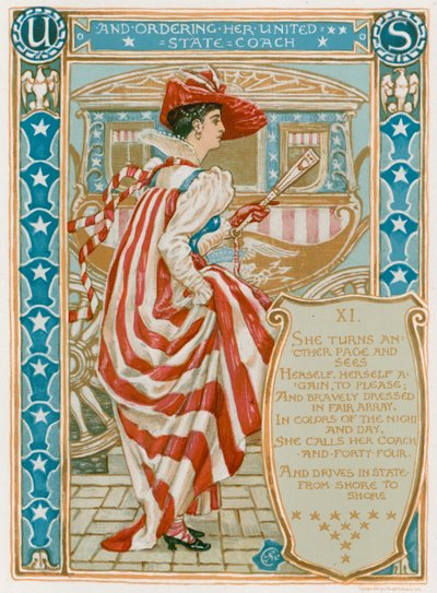 そして彼女のユナイテッド州のコーチを注文する 作： Walter Crane