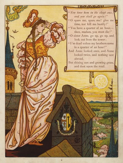 青ひげ（カラーリトグラフ 作： Walter Crane
