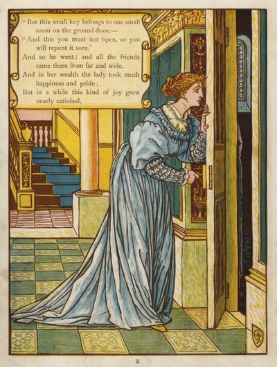 青ひげ（カラーリトグラフ 作： Walter Crane