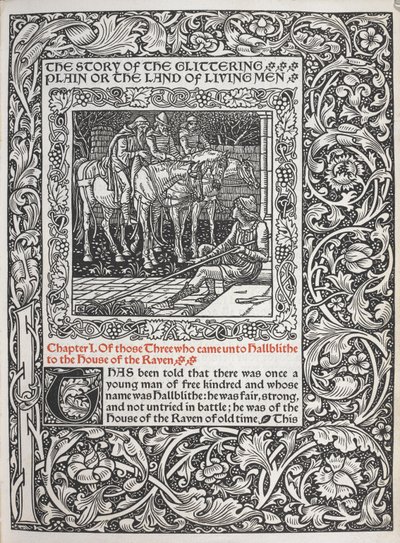 第1章 ホールブライスにやってきた3人のうち、レイヴンの家に。 作： Walter Crane