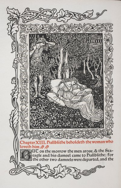 第十三章。 Hallblithe は、彼を愛する女性を見ています。 作： Walter Crane