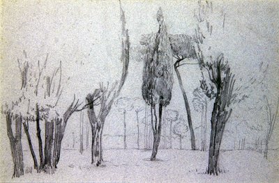 ドローイング5点（紙に鉛筆）（351097、351098も参照） 作： Walter Crane