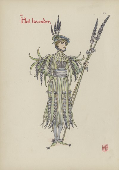 シェイクスピアーの庭の花 作： Walter Crane