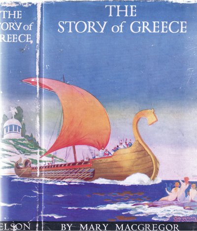 表紙デザイン、イラスト、ギリシャの物語、1930年代 作： Walter Crane