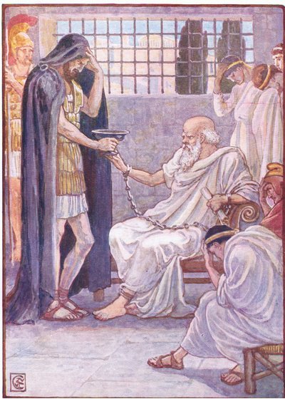 彼はワインのドラフトであるかのように内容を飲んだ、1930年代のギリシャの物語のイラスト 作： Walter Crane