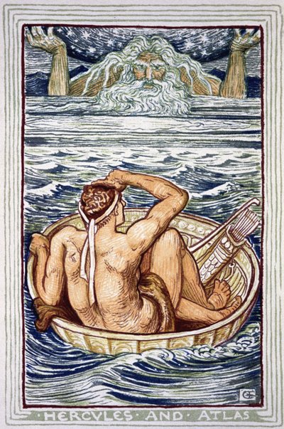 Héracles e Atlas 作： Walter Crane