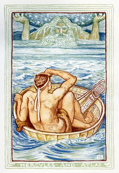 ヘラクレスとアトラス 作： Walter Crane
