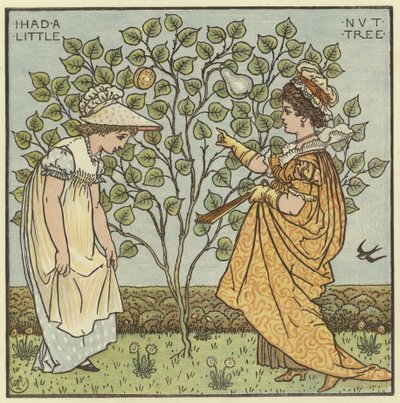 私は小さなナッツの木を持っていました 作： Walter Crane
