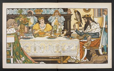 カエル王子のイラストです。 作： Walter Crane