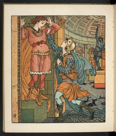 物語の挿絵、プリンセス・ベル・エトワール。 作： Walter Crane
