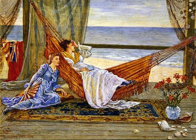 ビーチハウスにて 作： Walter Crane