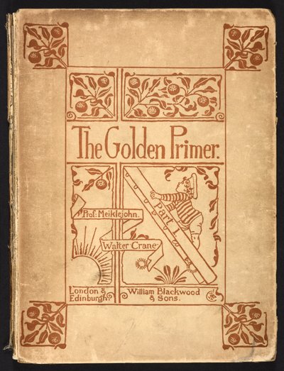 「The Golden Primer」の表紙裏。 作： Walter Crane