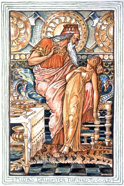 ミダス王 作： Walter Crane
