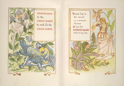 espora de cavaleiro e erva de palhaço 作： Walter Crane