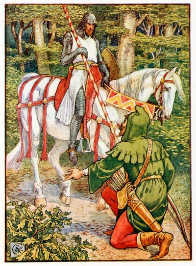 リトル・ジョンとクニッテ 作： Walter Crane
