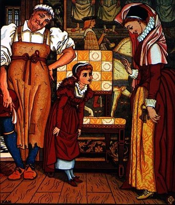 マージョリーの新しい靴」：『リトル・グッディ・トゥー・シューズ』より 作： Walter Crane