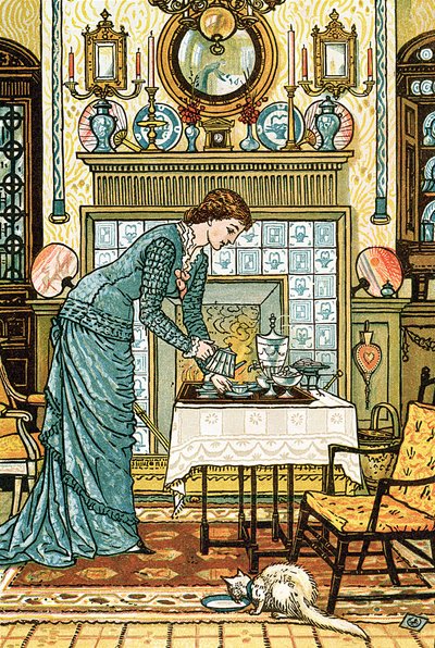 My Lady&39;s Chamber、クラレンスクックの「The House Beautiful」の表紙、ニューヨーク、1881年 作： Walter Crane