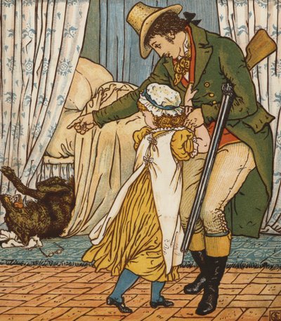 赤ずきん（カラーリトグラフ 作： Walter Crane