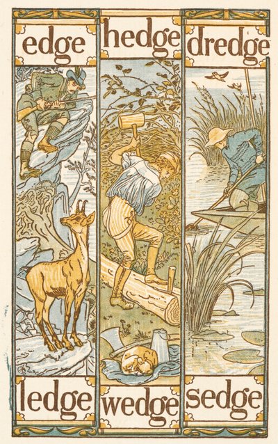 Rhyming words ending in the letter E. The Golden primer.   1449535   ja       japanese Successfully Translated  Original: Illustration for Evangeline, A Tale of Arcadie, by Henry Wadsworth Longfellow (litho) Translat: Illustration for Evangeline, A Tale of 作： Walter Crane